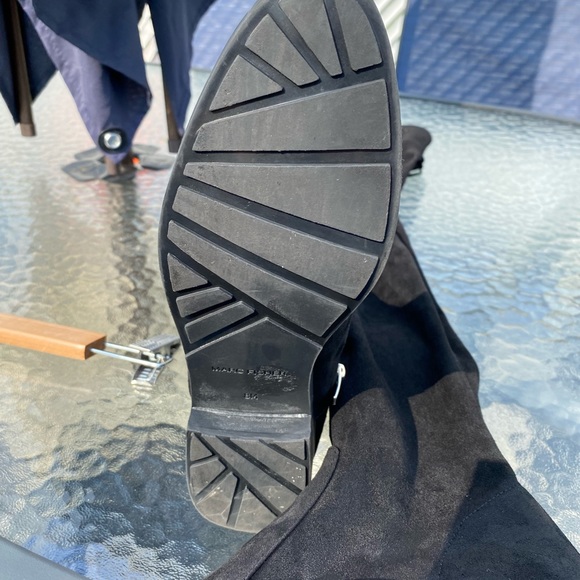 Marc Fisher Over The Knee Faux Suede Boots w/ties - Picture 15 of 16